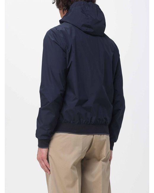Moorer Blue Denon-Stp Bomber Jacket for men
