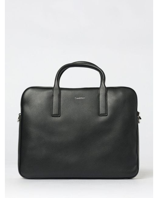 Calvin Klein Black Raised Commuter Laptop Bag for men