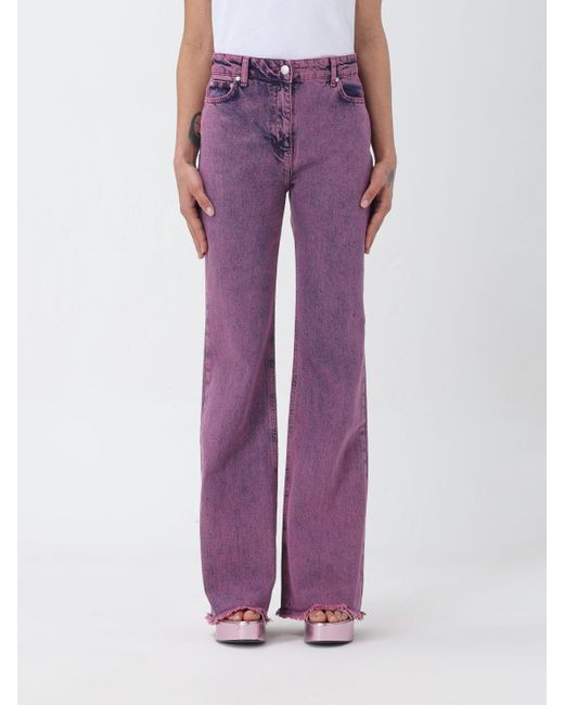 Jeans in denim di Moschino Jeans in Purple