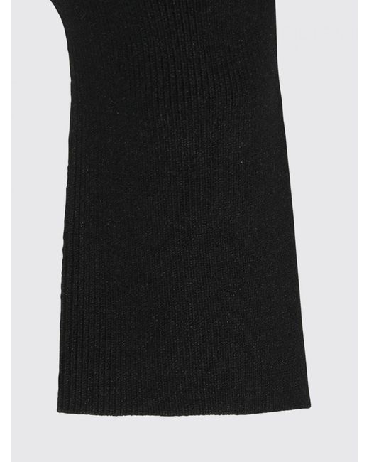 Anine Bing Blue Viscose Blend Crewneck Jumper With Long Sleeves And Ribbed Trims