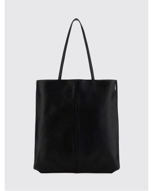Jil Sander Black Linea Leather Bag