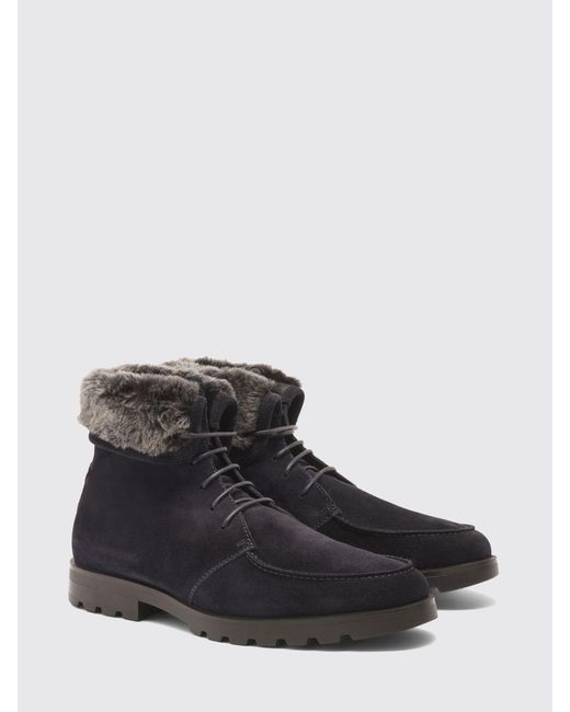 Santoni Black Boot for men