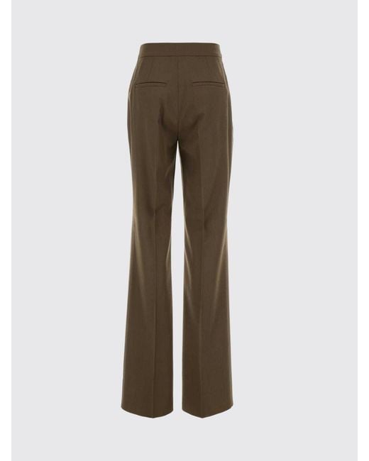 Max Mara Brown Mid-Rise Straight-Leg Tailored Linen-Blend Trousers