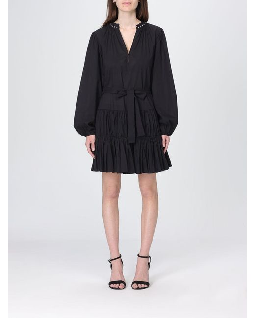 Liu Jo Black Cotton Mini Dress
