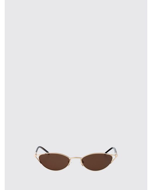 McQueen White Am0563S Acetate And Metal Sunglasses