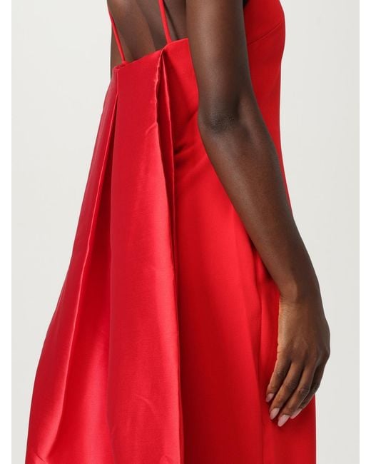 Solace London Red Halter Neck Gown