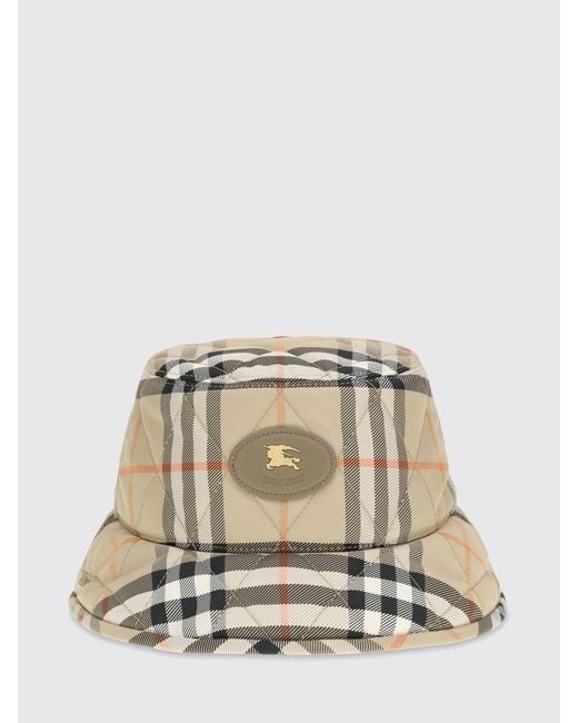 Burberry Natural Check Nylon Bucket Hat for men