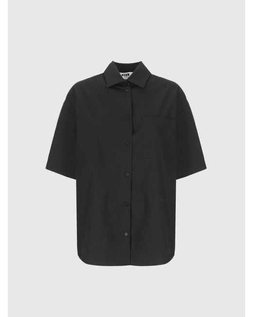 MSGM Black Hemdbluse Damen