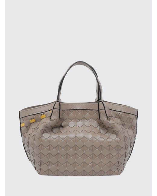 Serapian Gray Secret Woven Leather Bag