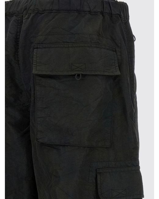 Comme des Garçons Black Comme Des Gar&Ccedil	Ons Nylon Cargo Trousers With Multiple Pockets And Drawstring Waist for men