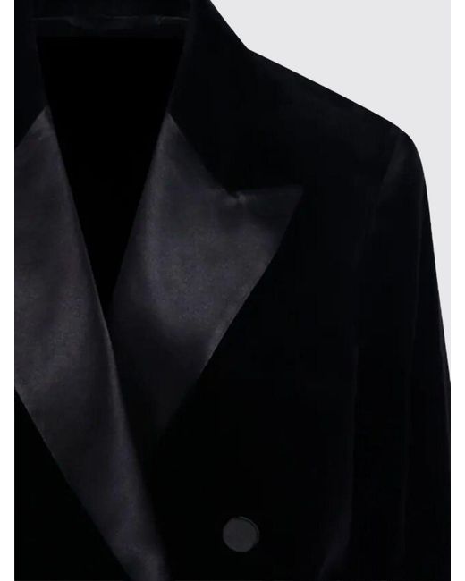 Golden Goose Deluxe Brand Black Double-Breasted Tuxedo Blazer