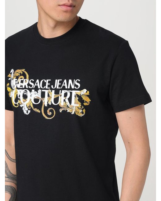 Versace Jeans Couture T-Shirt Herren in Black für Herren