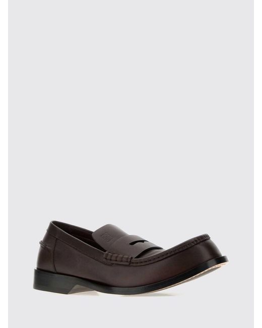 Loewe White Bobine Smooth Calfskin Penny Loafers With Monogram for men