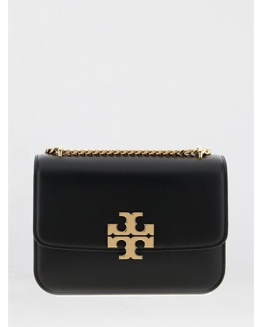 Tory Burch Black Small Eleanor Brushed Leather Bag