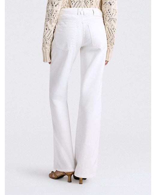 Momoní White MomonÌ Flared Trousers
