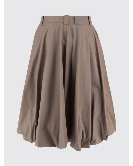 Balenciaga Natural Cotton Balloon Bermuda Shorts