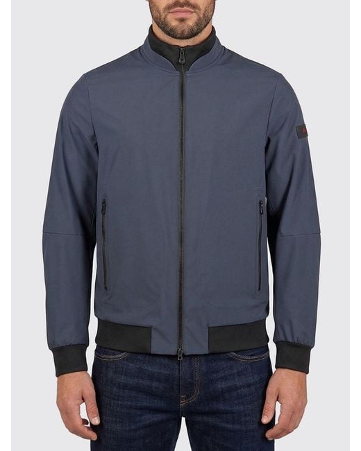 Peuterey Blue Bofin Polyester Bomber for men