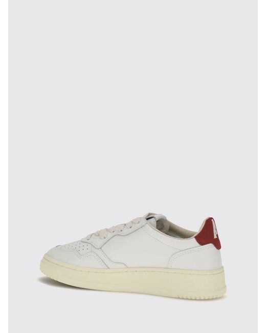 Autry White Medalist Low Sneakers