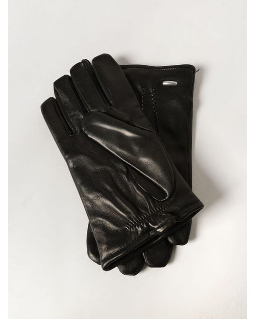 Our Legacy Black Classic Lambskin Nappa Gloves With Wool Lining for men