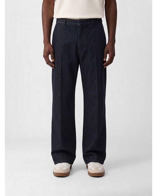 Jil Sander Blue Cotton Denim Jeans for men