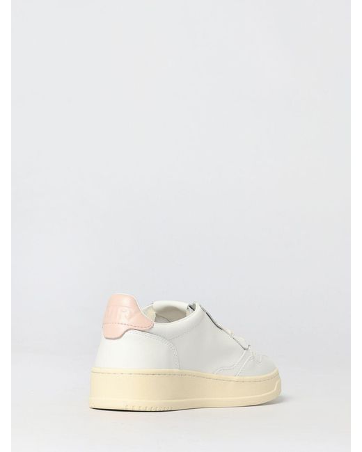 Autry Natural Medalist Low Leather Sneakers
