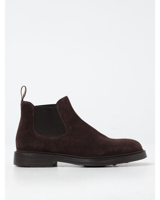 Doucal's Brown Suede Ankle Boots for men