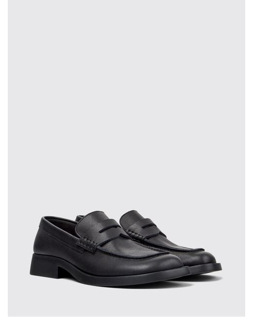 Camper White Leather Loafers