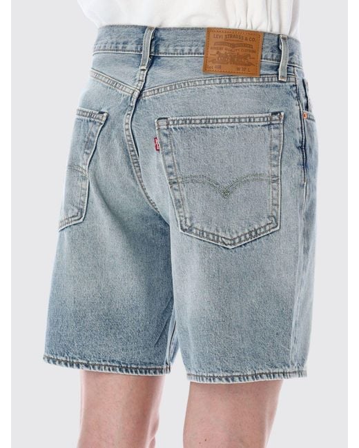 Levi's Blue Cotton Denim Shorts for men