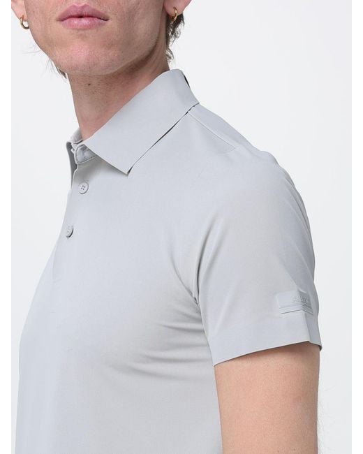 Heskimo Gray Nylon Polo Shirt for men