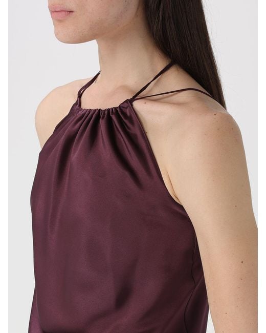 Pinko Purple Satin Top