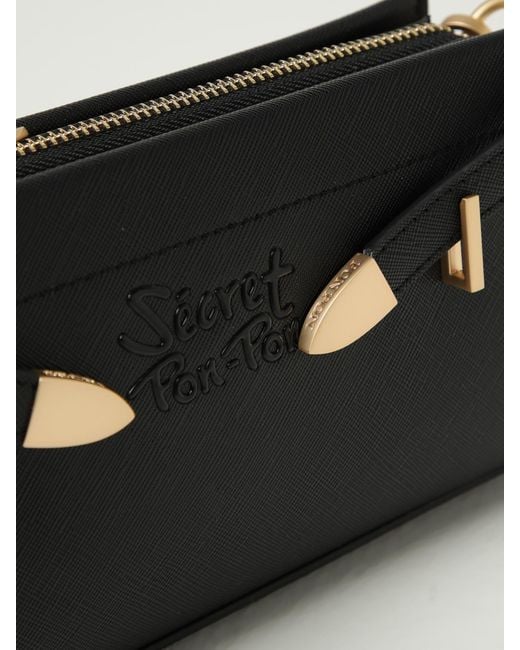 Secret Pon-pon Black Shoulder Bag