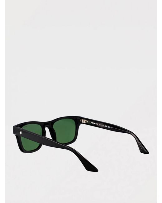 Montblanc Green Acetate Sunglasses for men