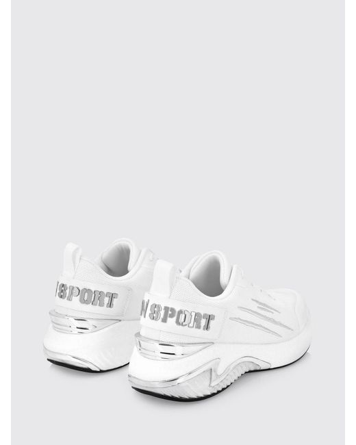 Philipp Plein White Mesh Sneakers for men