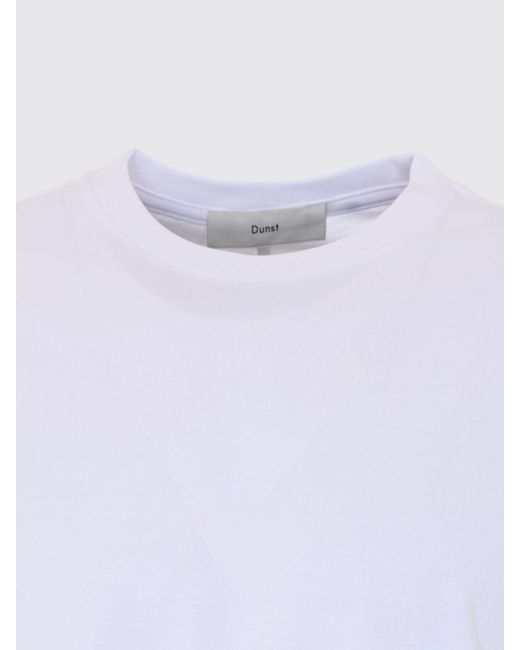 DUNST White Basic Cotton T-Shirt By for men