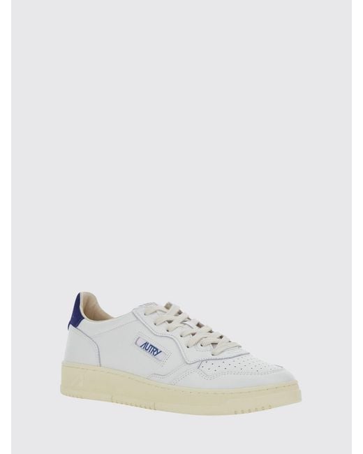 Autry White Medalist Low Top Sneakers for men