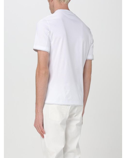 Brunello Cucinelli White T-shirt for men