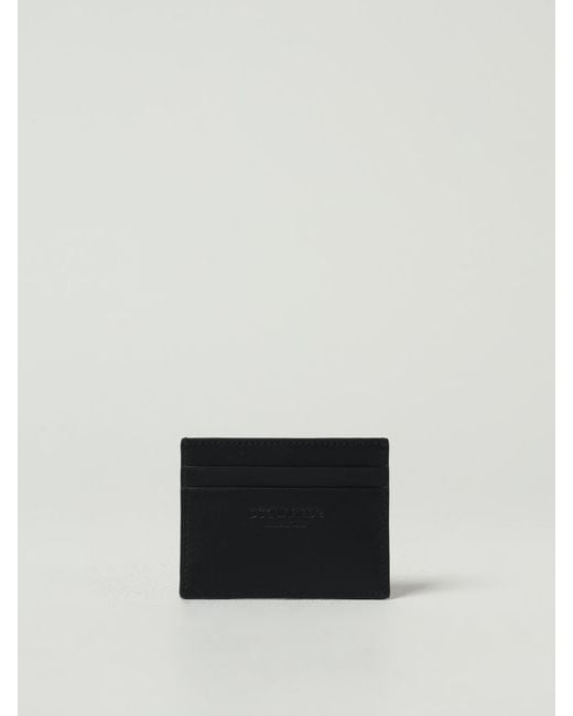 DSquared² White Compact Leather Card Holder With Multiple Card Slots for men