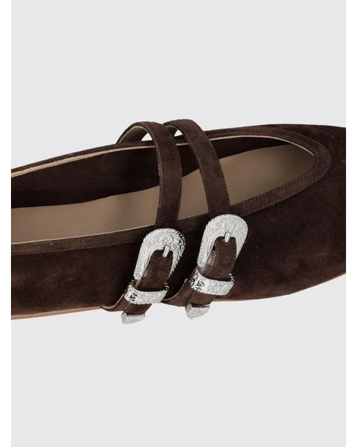 Le Monde Beryl Brown Flat Shoes
