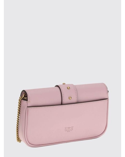 Pinko Pink Love Bag One Simply Leather Bag