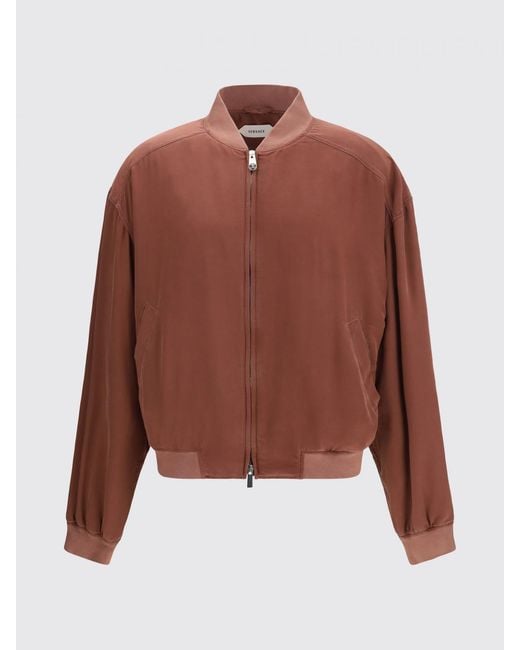 Giacca Bomber di Versace in Brown da Uomo