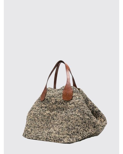 IBELIV Gray Rio Raffia Bag