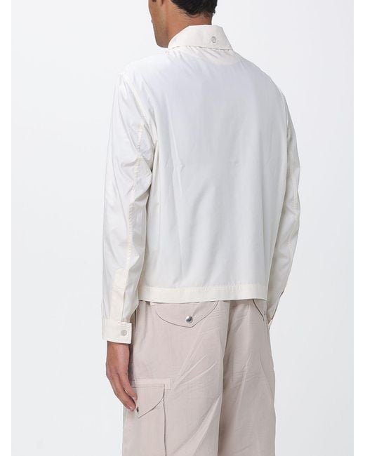Brunello Cucinelli White Polyester Shirt Jacket for men