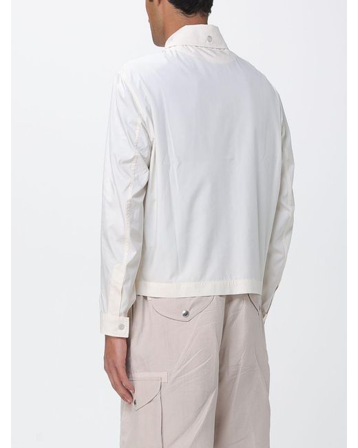 Brunello Cucinelli White Polyester Shirt Jacket for men