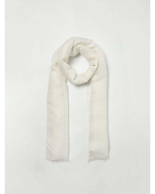 Emporio Armani White Neck Scarf