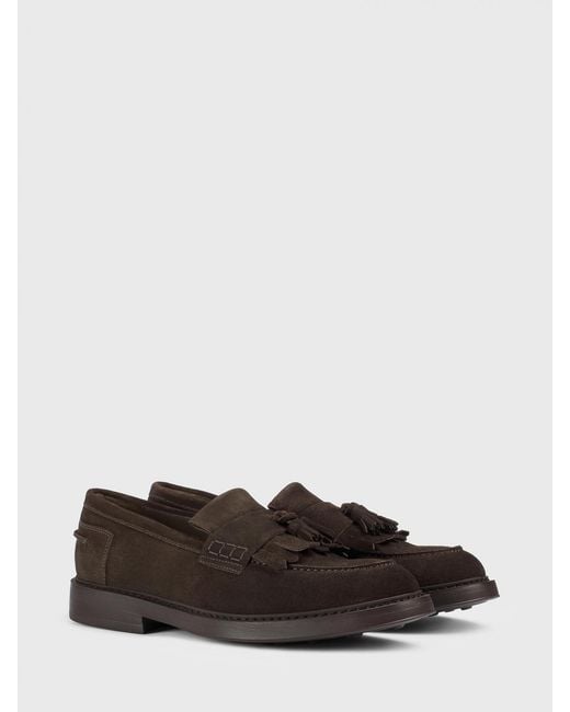 Doucal's White Suede Loafers With Tassels for men