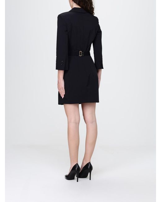 Elisabetta Franchi Black Crepe Blazer Dress