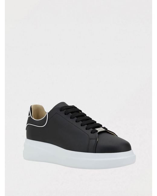 Philipp Plein Black Leather Sneakers for men