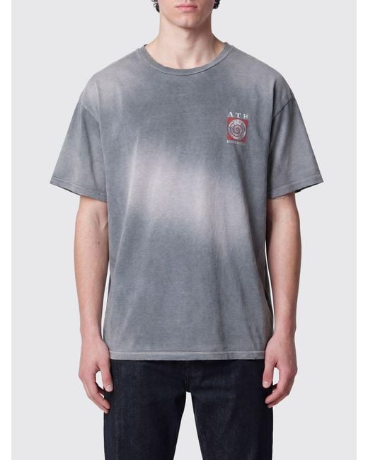 GALLERY DEPT. Gray Relaxed Fit Cotton T-Shirt With Logo Print for men