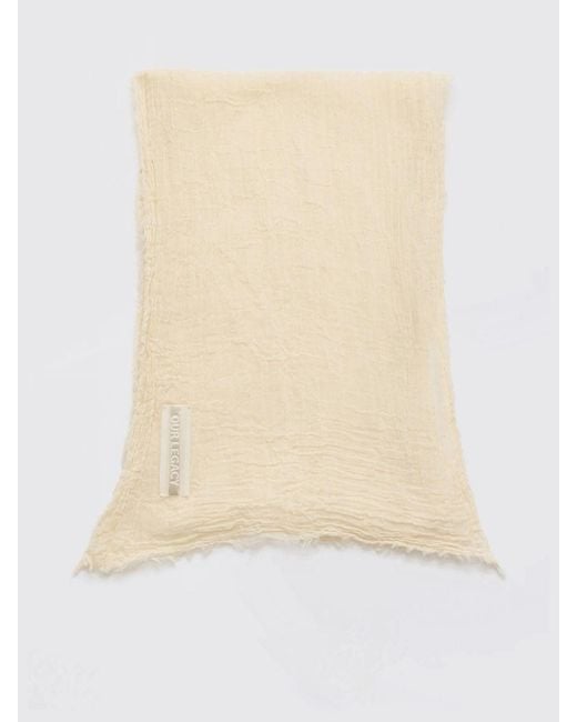 Our Legacy Natural Pleated Cotton Scarf for men