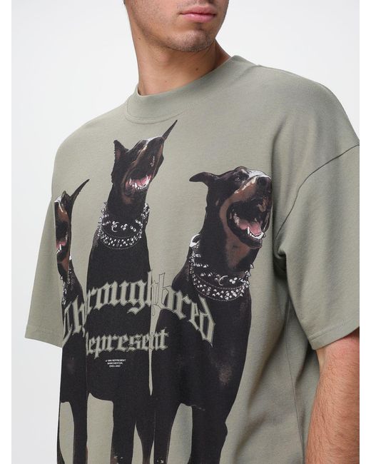 Represent Gray Printed Oversized T-Shirt for men